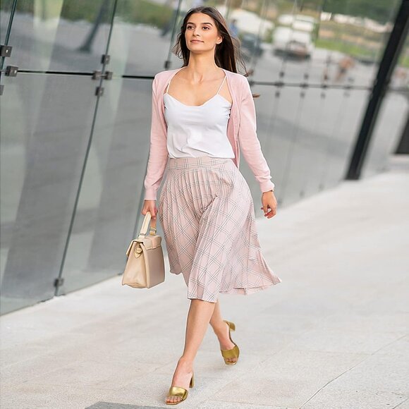 Women's Gold Low Chunky Block Square Open Toe Heeled Sandal Slip on Mules Shoes - Picture 3 of 5